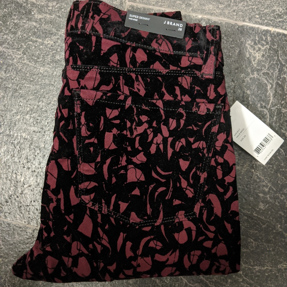 J Brand - Mulberry Brocade Skinny - 28